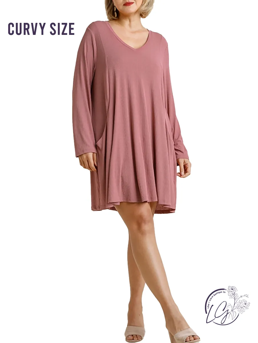 Curvy Good Feels Long Sleeve Dress