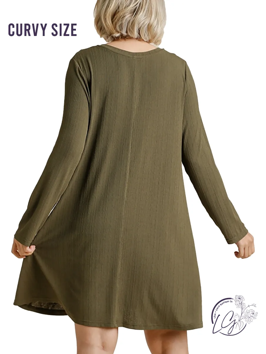 Curvy Good Feels Long Sleeve Dress