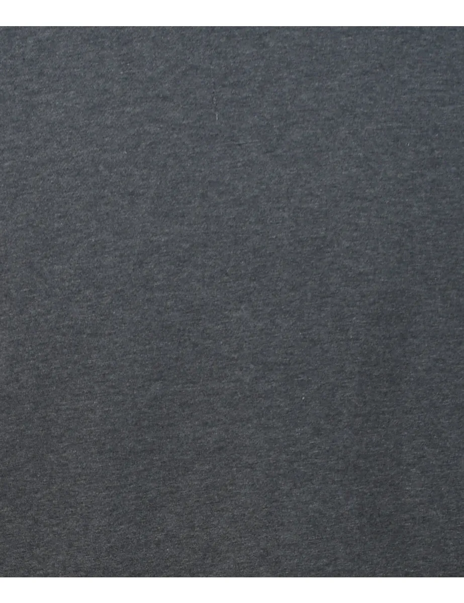 Dark Grey Plain Classic Sweatshirt - S