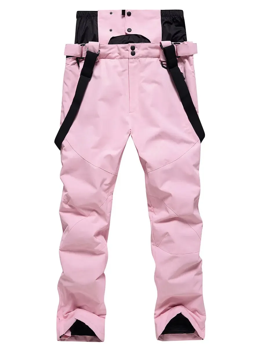 Detachable Ski Bibs & Pants Girls Double Strap Snow Pants