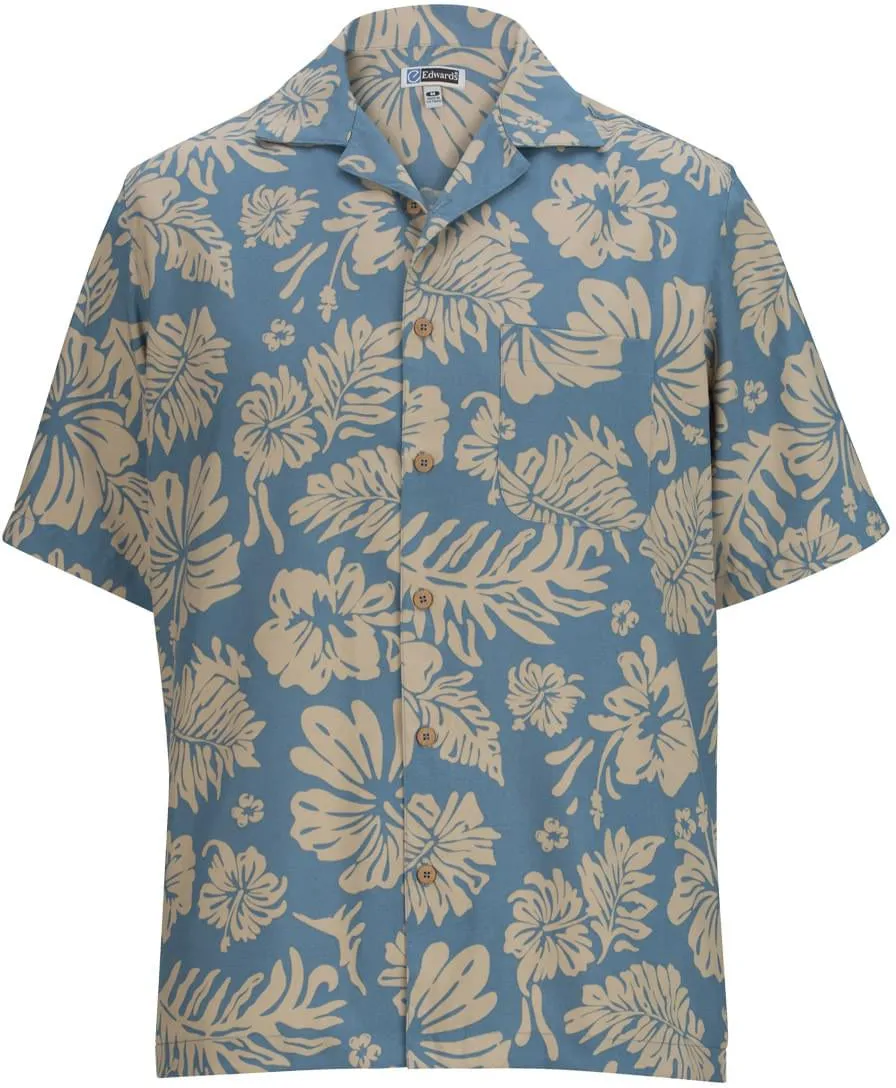 Edwards Hibiscus 2 Color Camp Shirt