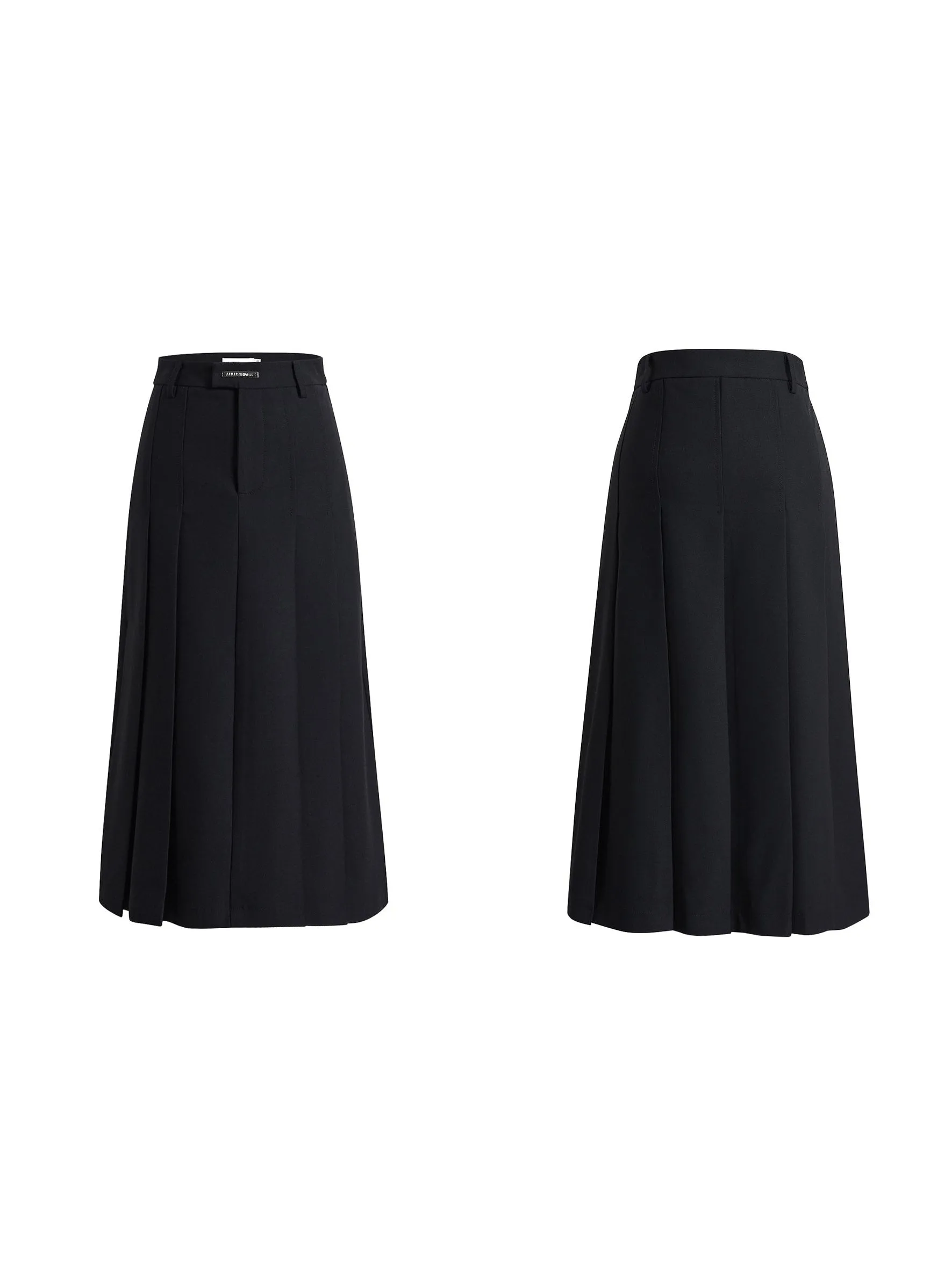 Elegant Pleated Maxi Skirt