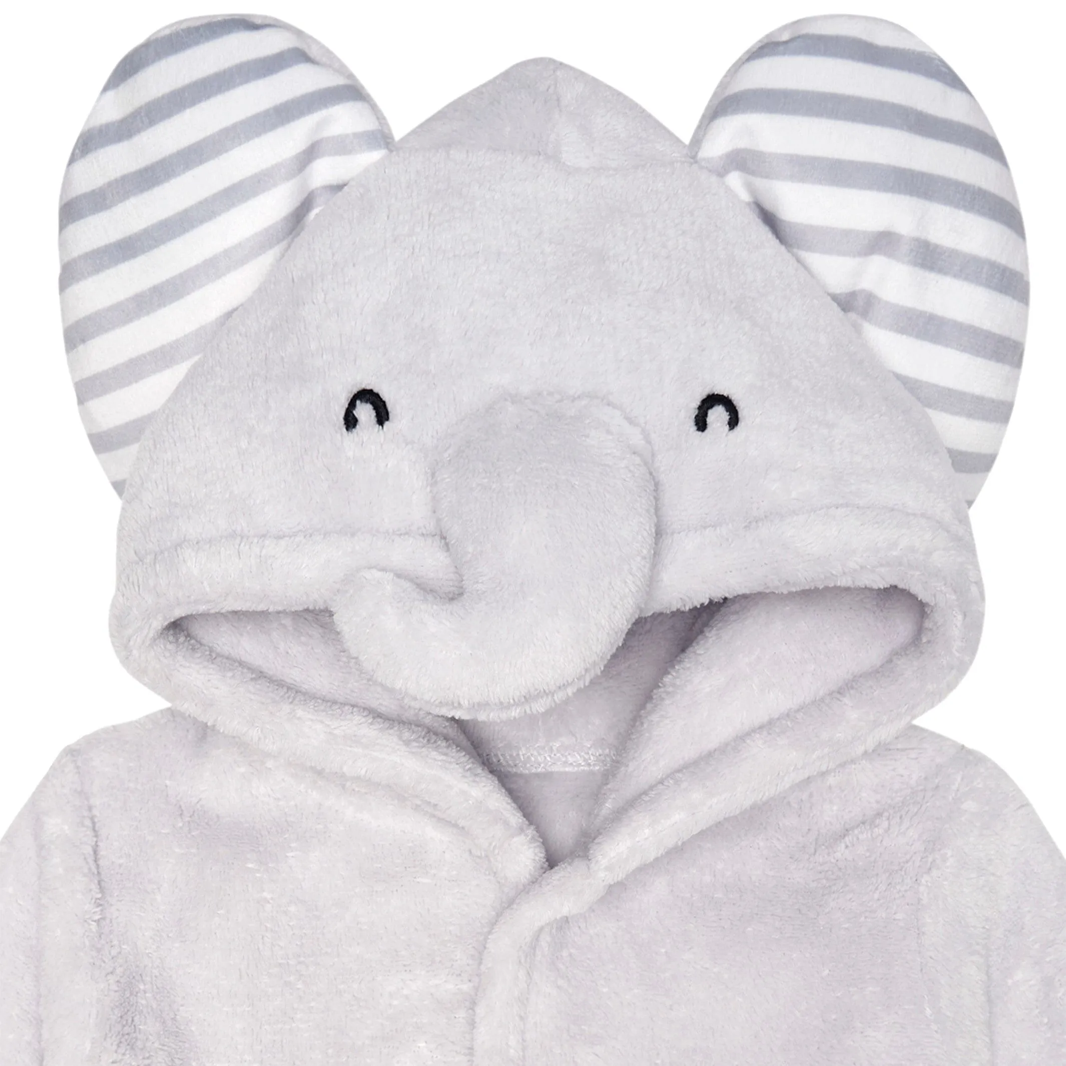 Embroidered Baby Neutral Elephant Robe