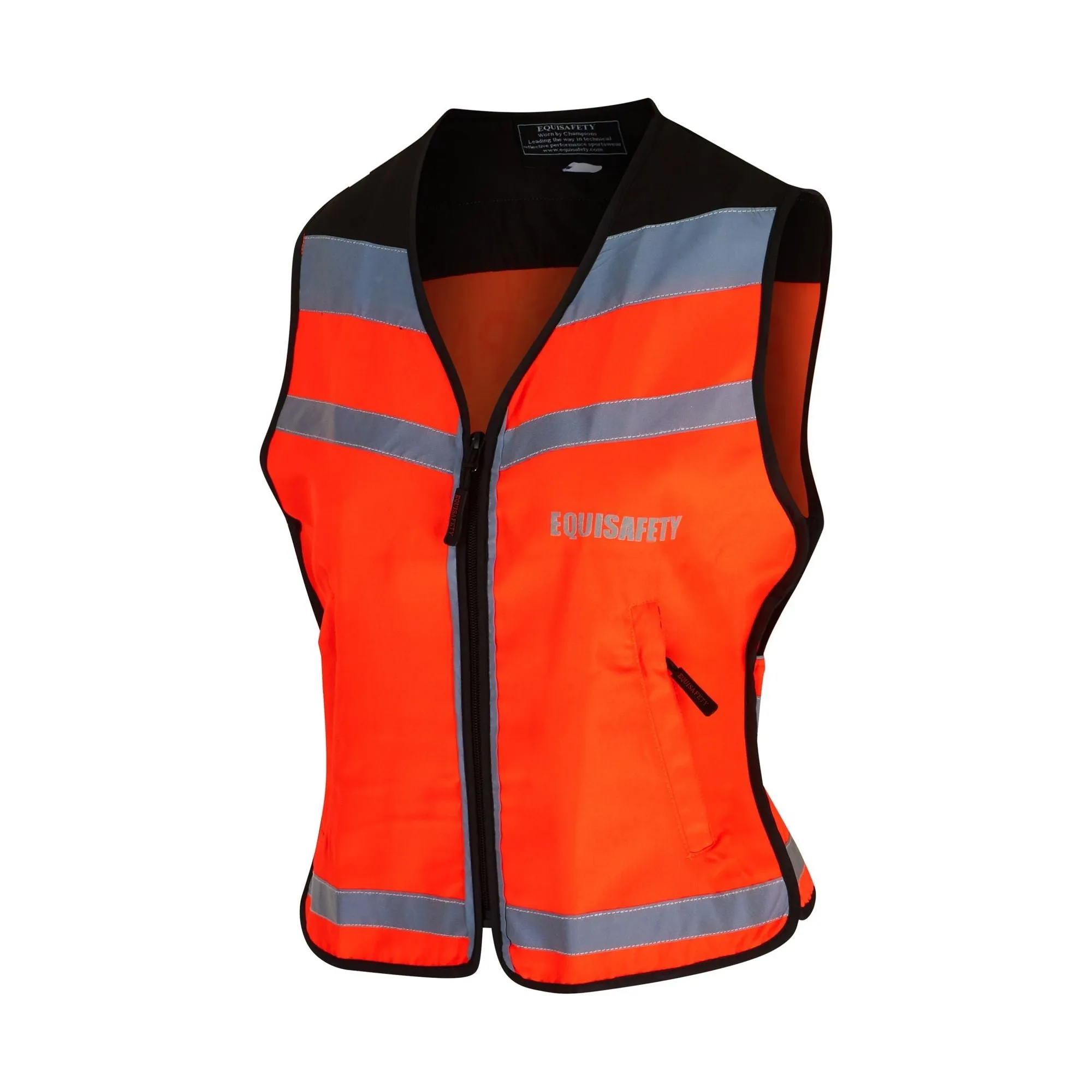 Equisafety Child Hi Vis Waistcoat- Horse In Training -O