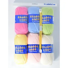 Essential Knitting Yarn - Pastel (6 pack)