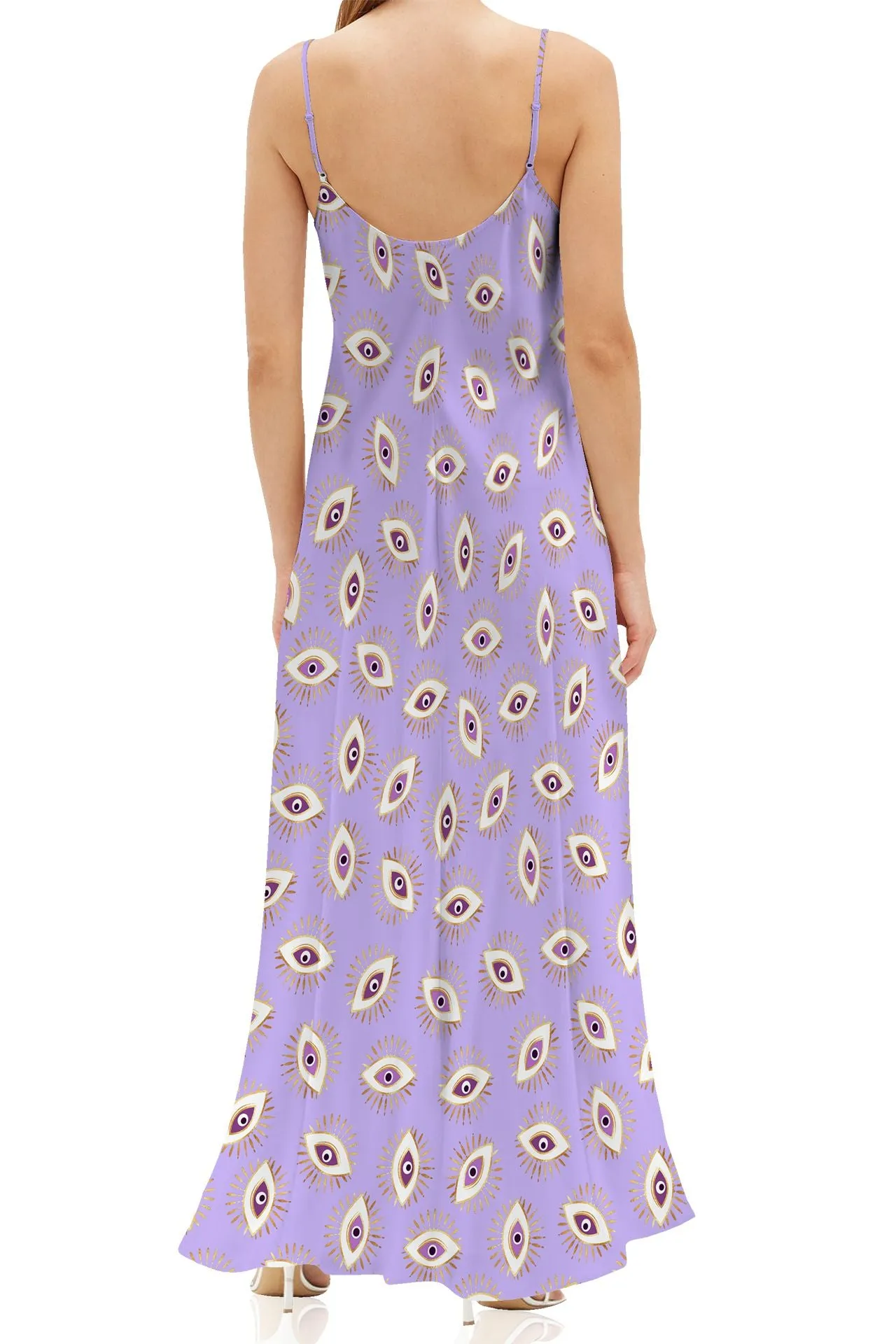 Evil Eye Floor Length Slip Dress