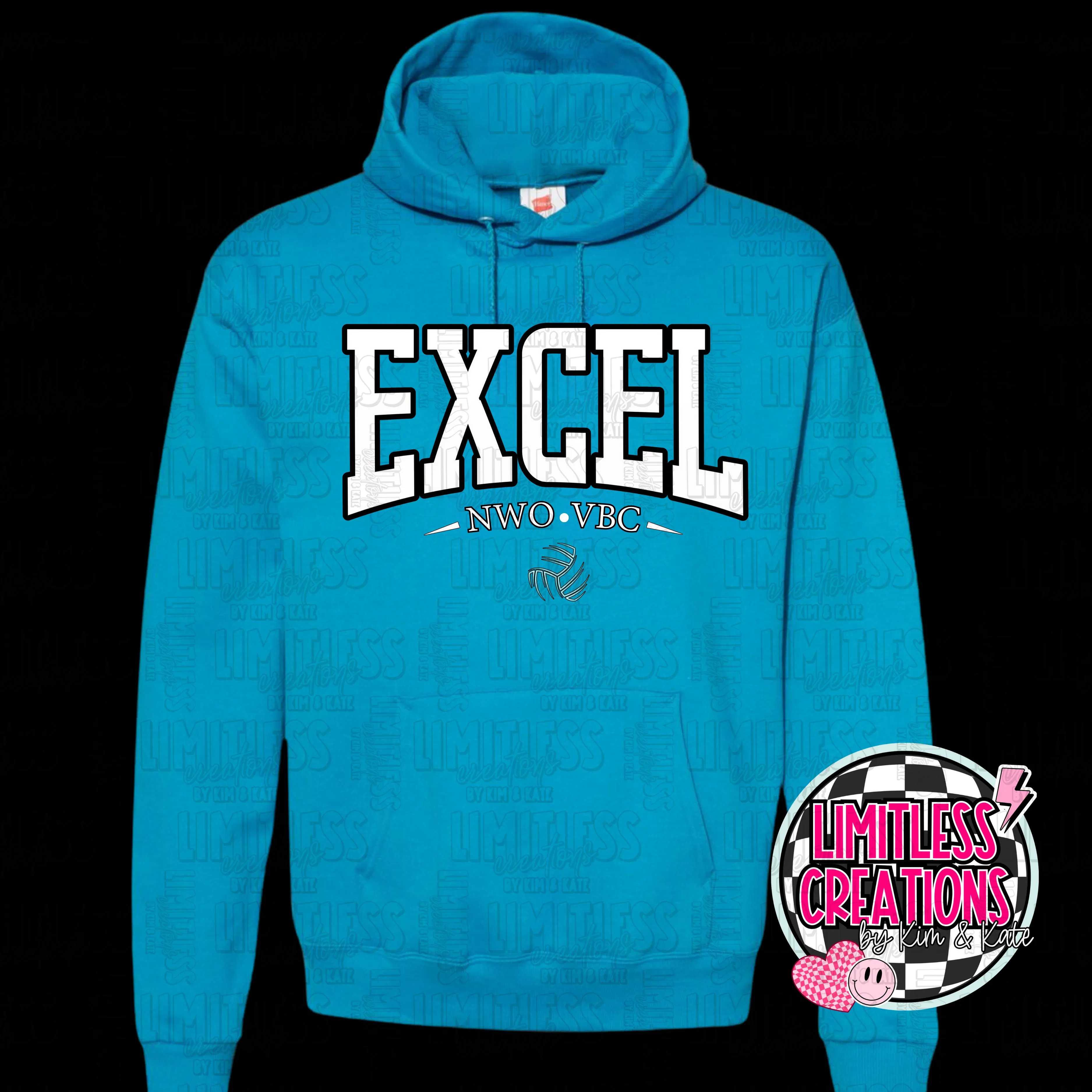 Excel Volleyball  Spirit Wear Hoodie