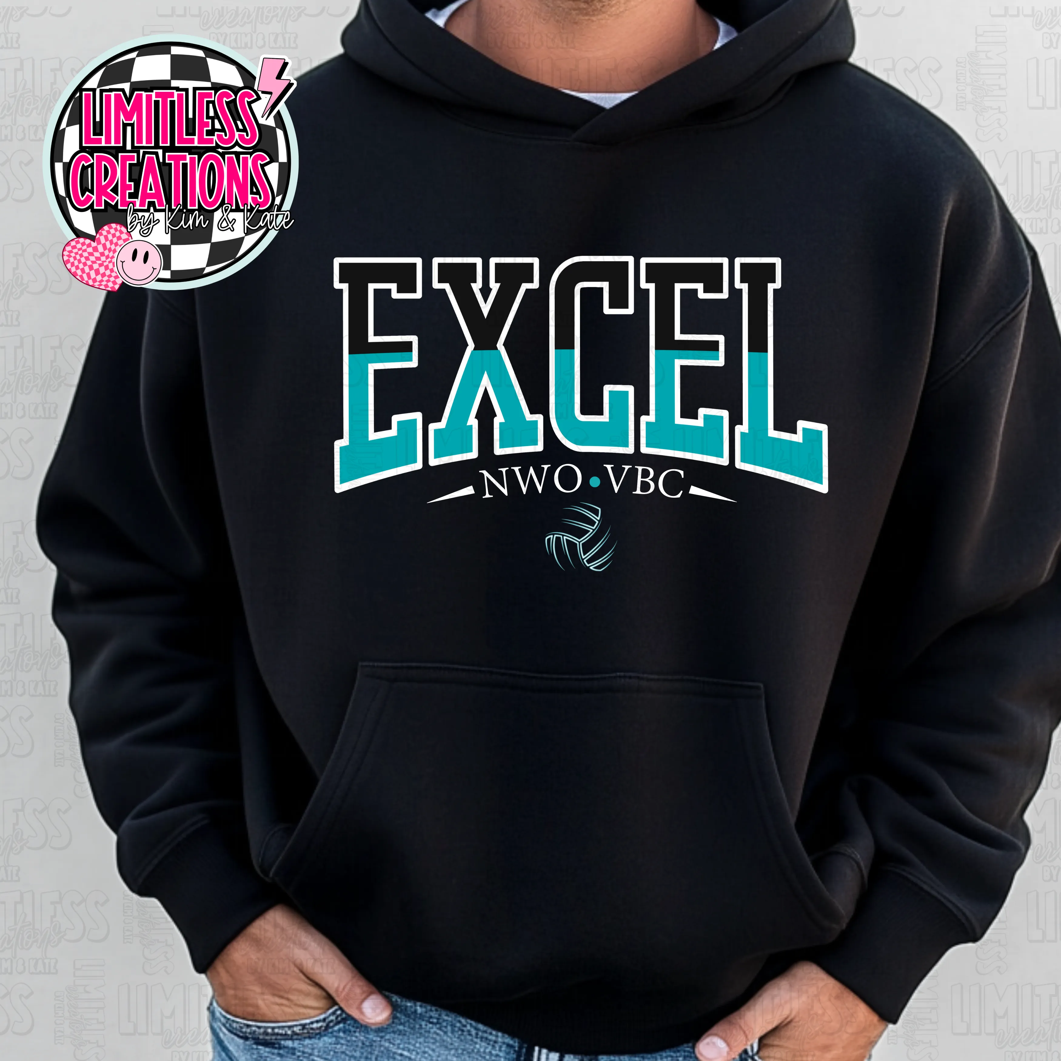 Excel Volleyball  Spirit Wear Hoodie