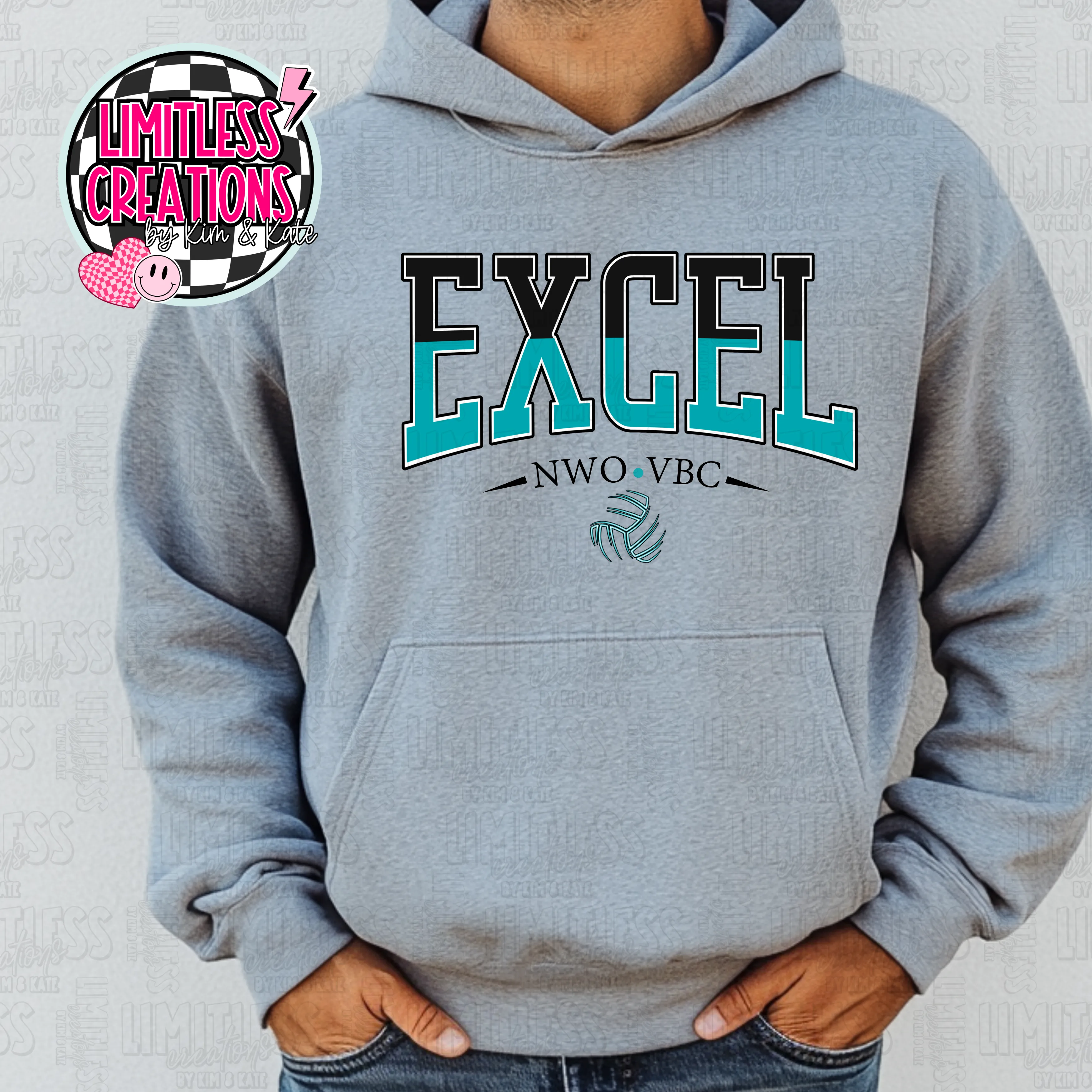 Excel Volleyball  Spirit Wear Hoodie