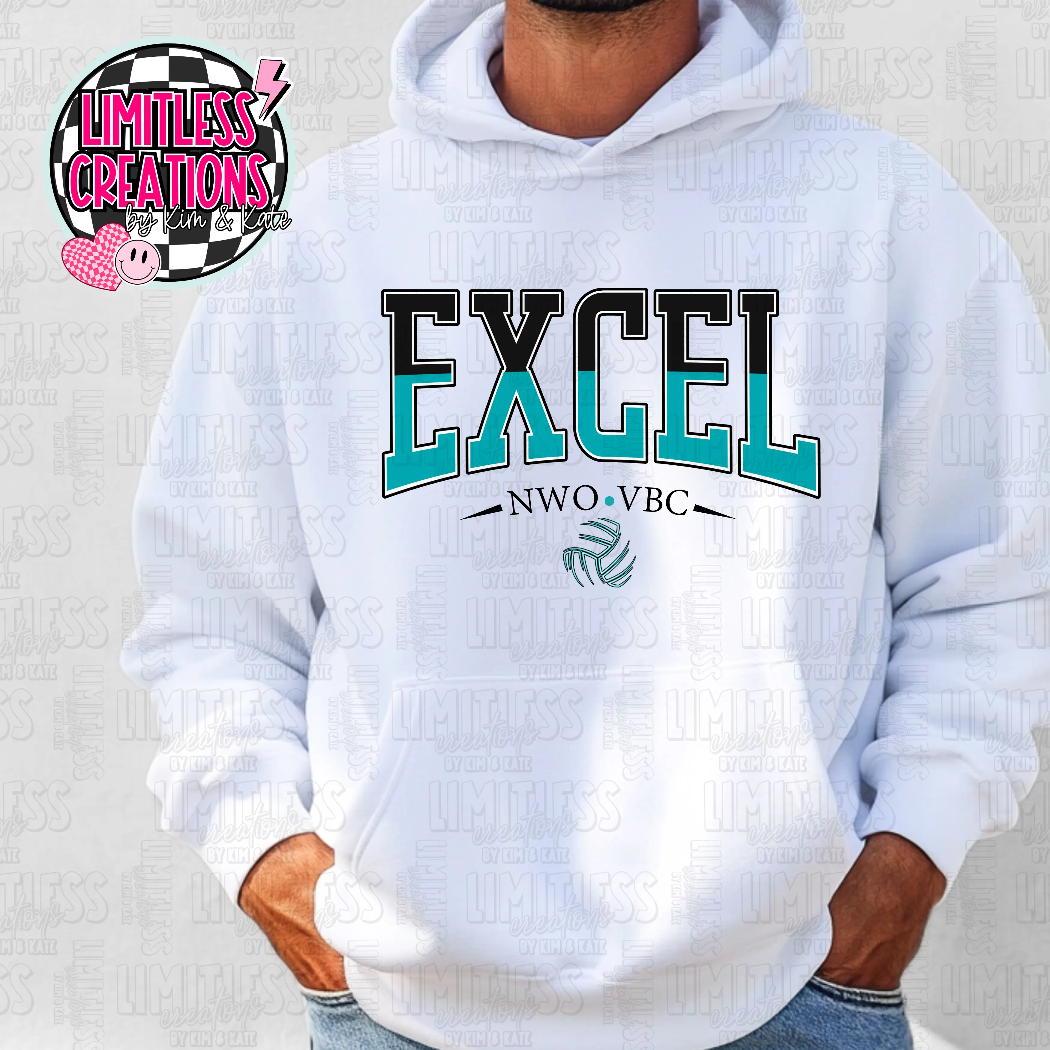 Excel Volleyball  Spirit Wear Hoodie