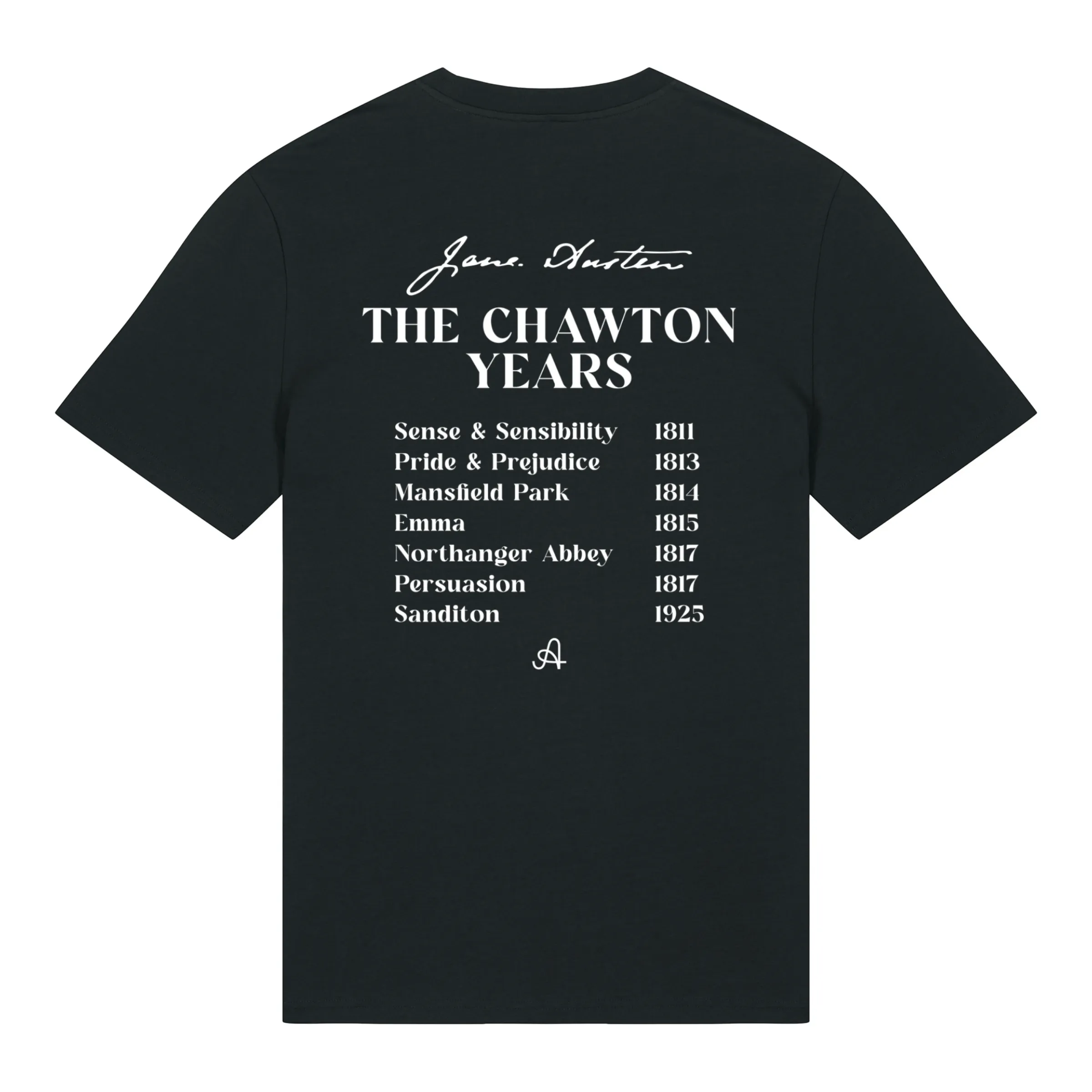 Exclusive Jane Austen's House - 'The Chawton Years' Black T-Shirt