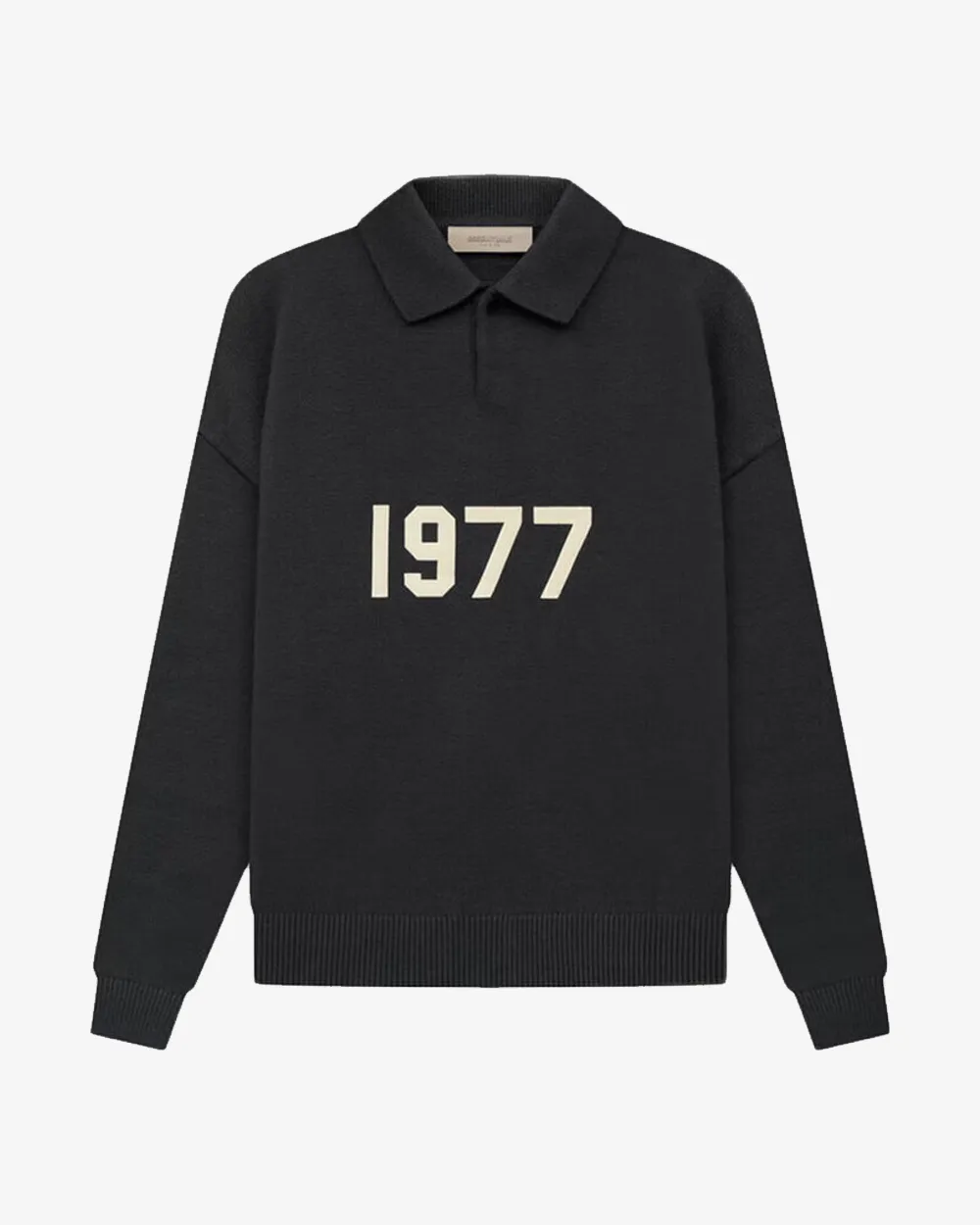 FOG ESSENTIALS SS22 1977 KNIT LONGSLEEVE POLO IRON