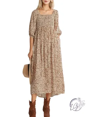 Forever and Always Animal Print Maxi Dress