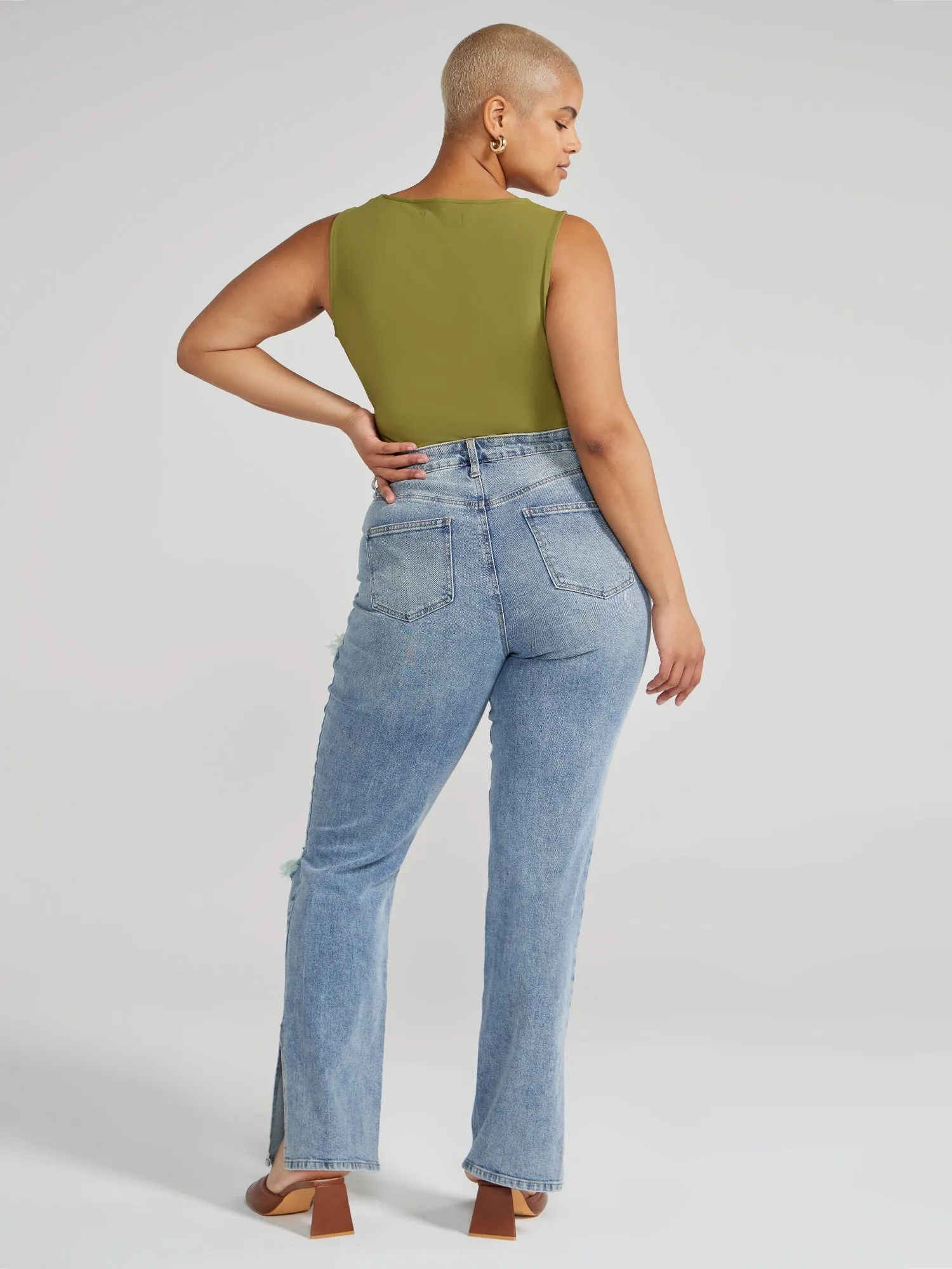 FTF Essentials - V-Neck Knit Bodysuit