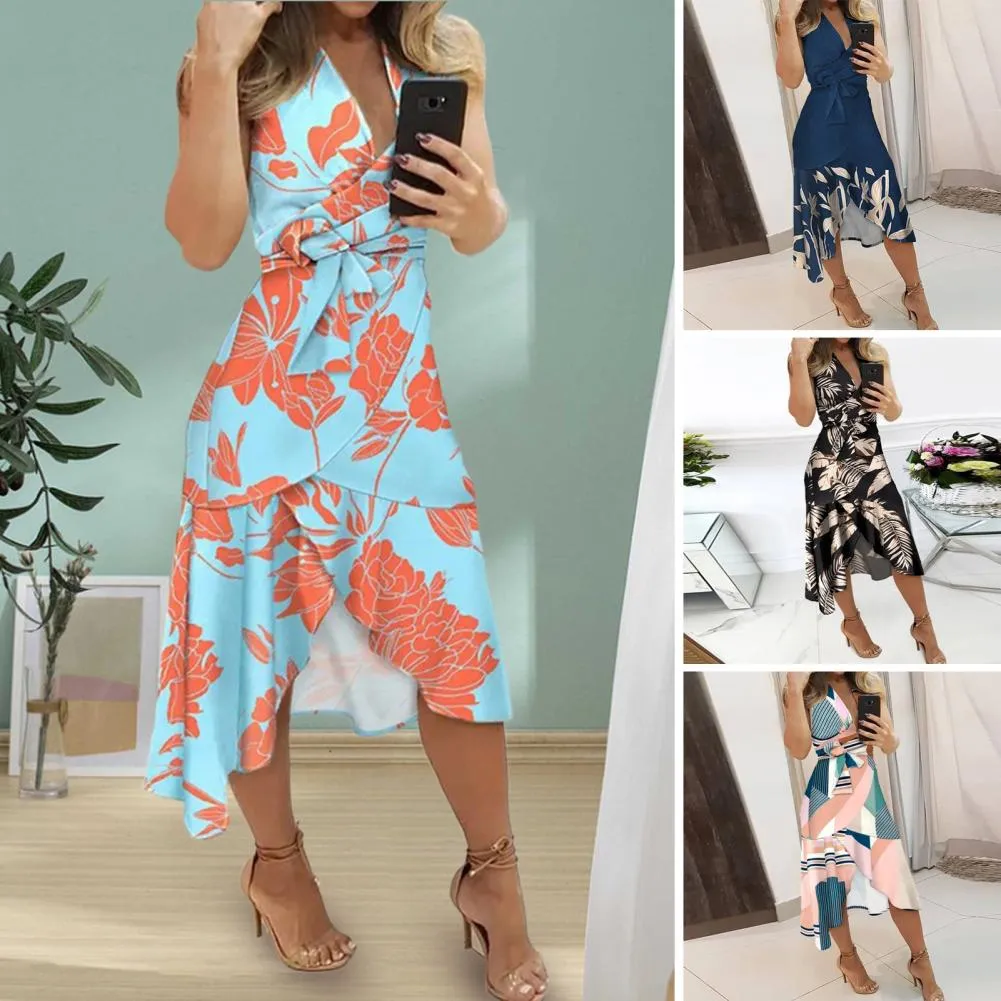 Funki Buys | Dresses | Women's Floral Midi Cocktail Party Dress