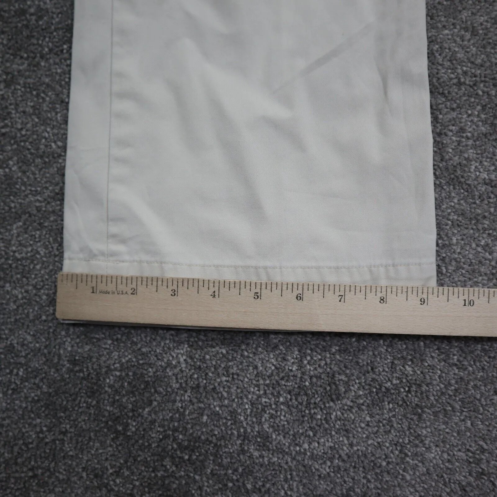 GAP Womens Chino Pants Stretch100% Cotton Wide Leg Mid Rise Off White Size 4