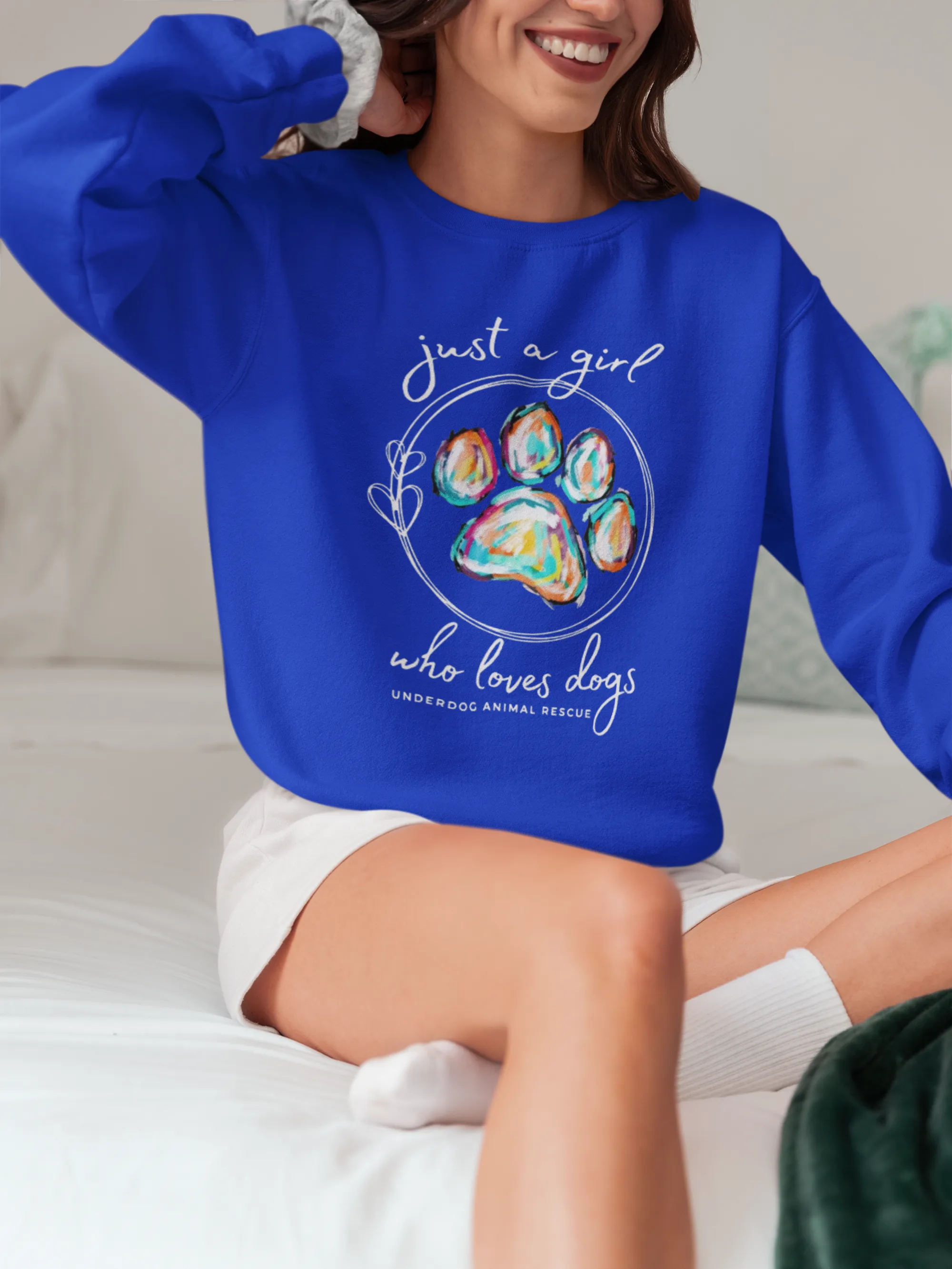 Girl Who Love Dogs Sweatshirts (Available in several colors)