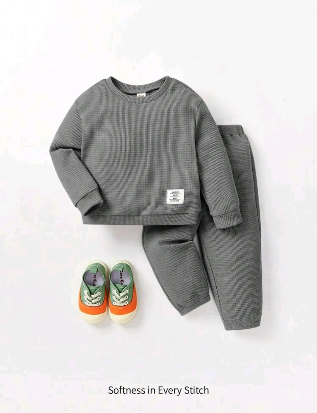 Gray Cotton, Gender Neutral Activewear #200077