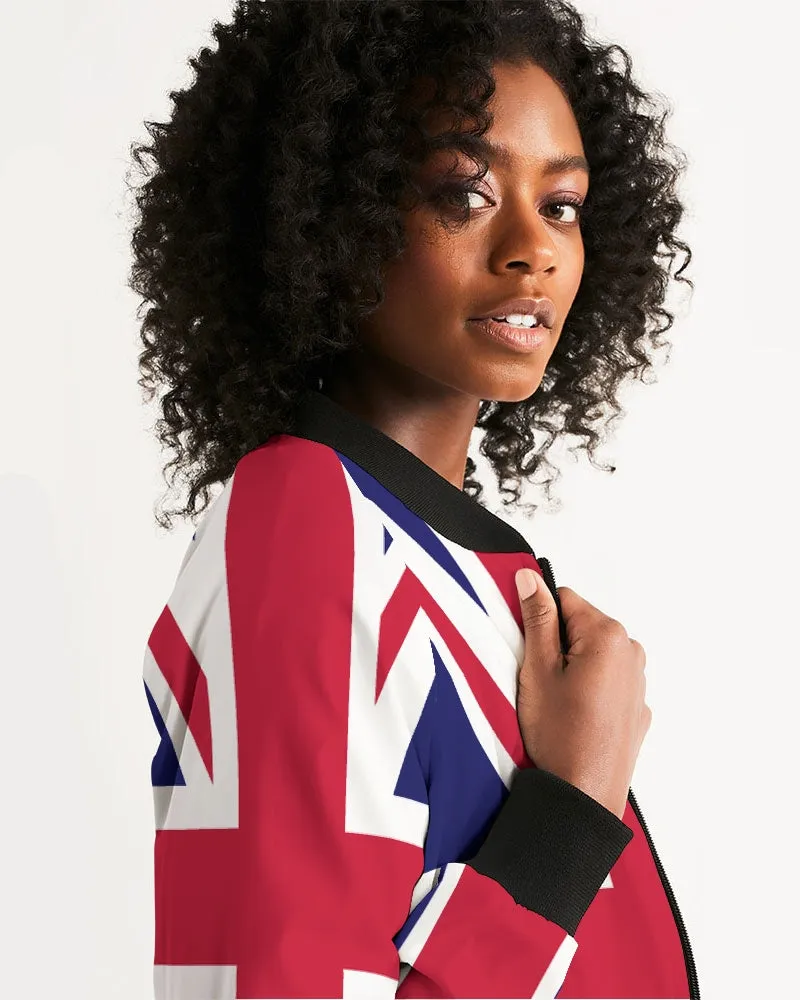 Great Britain Union Jack Flag Women's Bomber Jacket