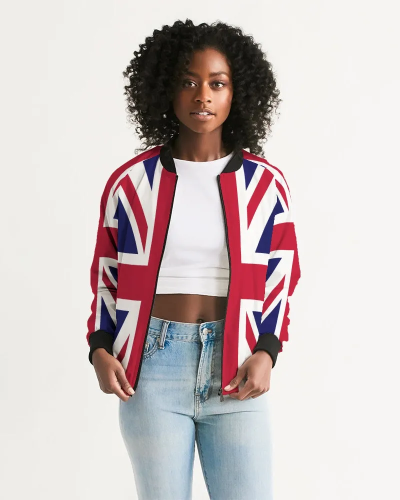 Great Britain Union Jack Flag Women's Bomber Jacket