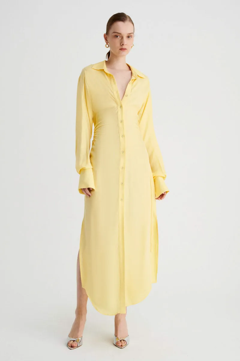 Halley Maxi Shirt Dress - Butter