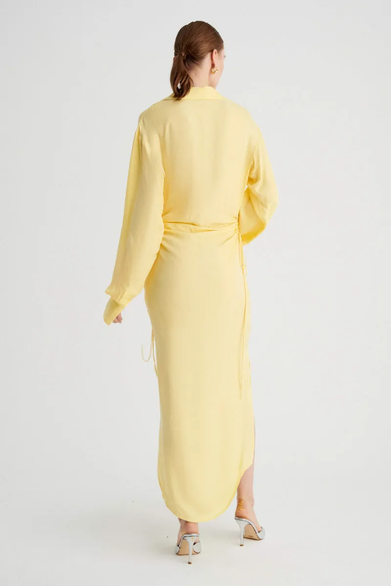 Halley Maxi Shirt Dress - Butter