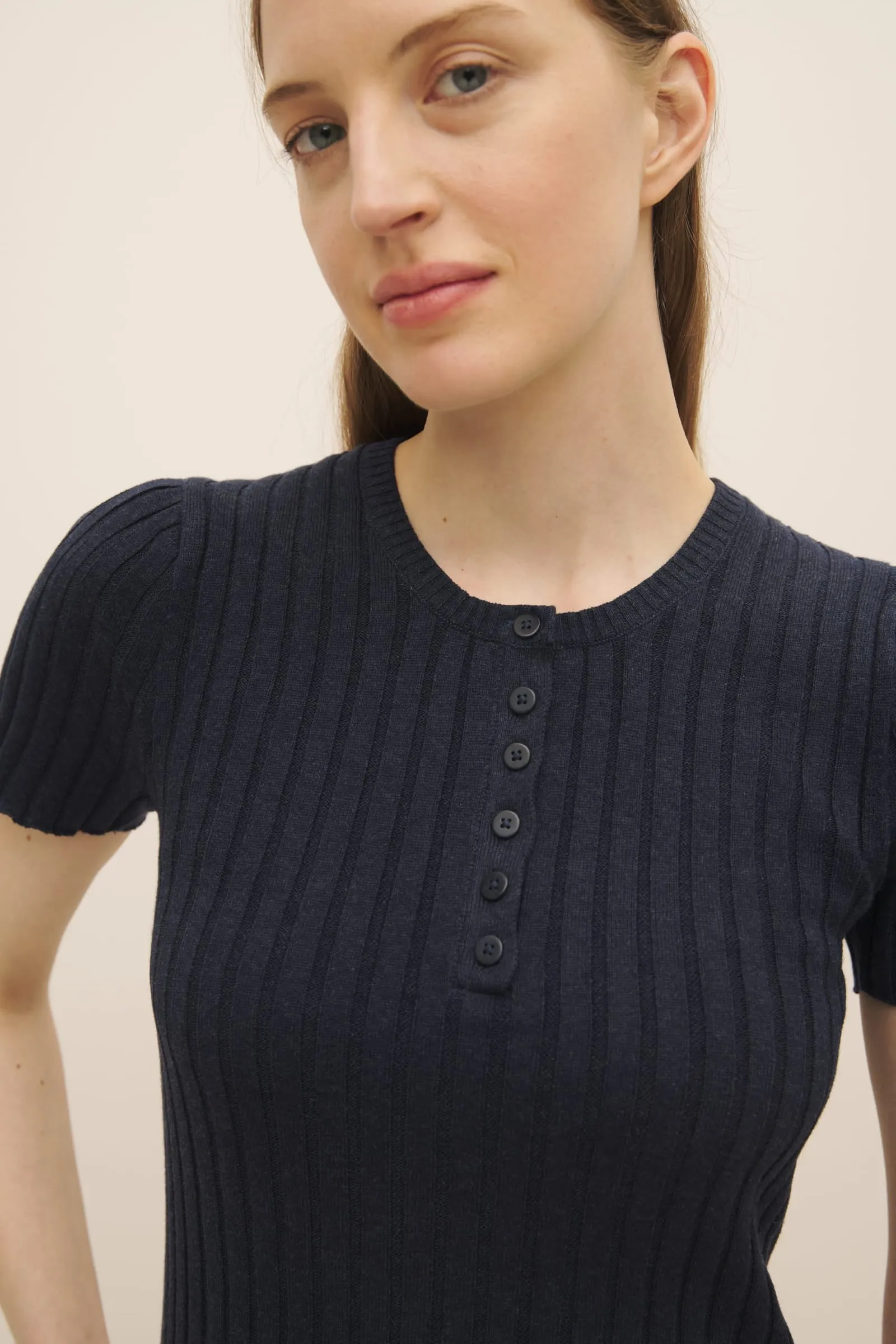 Henley Knit Top