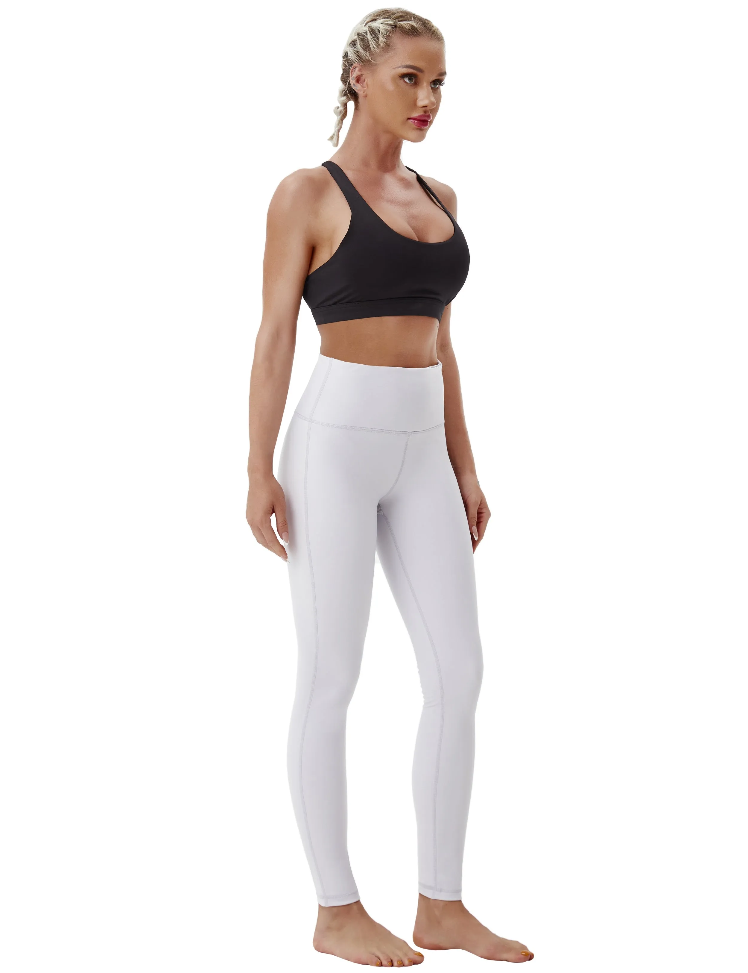 High Waist Side Line Jogging Pants lightgray_Jogging