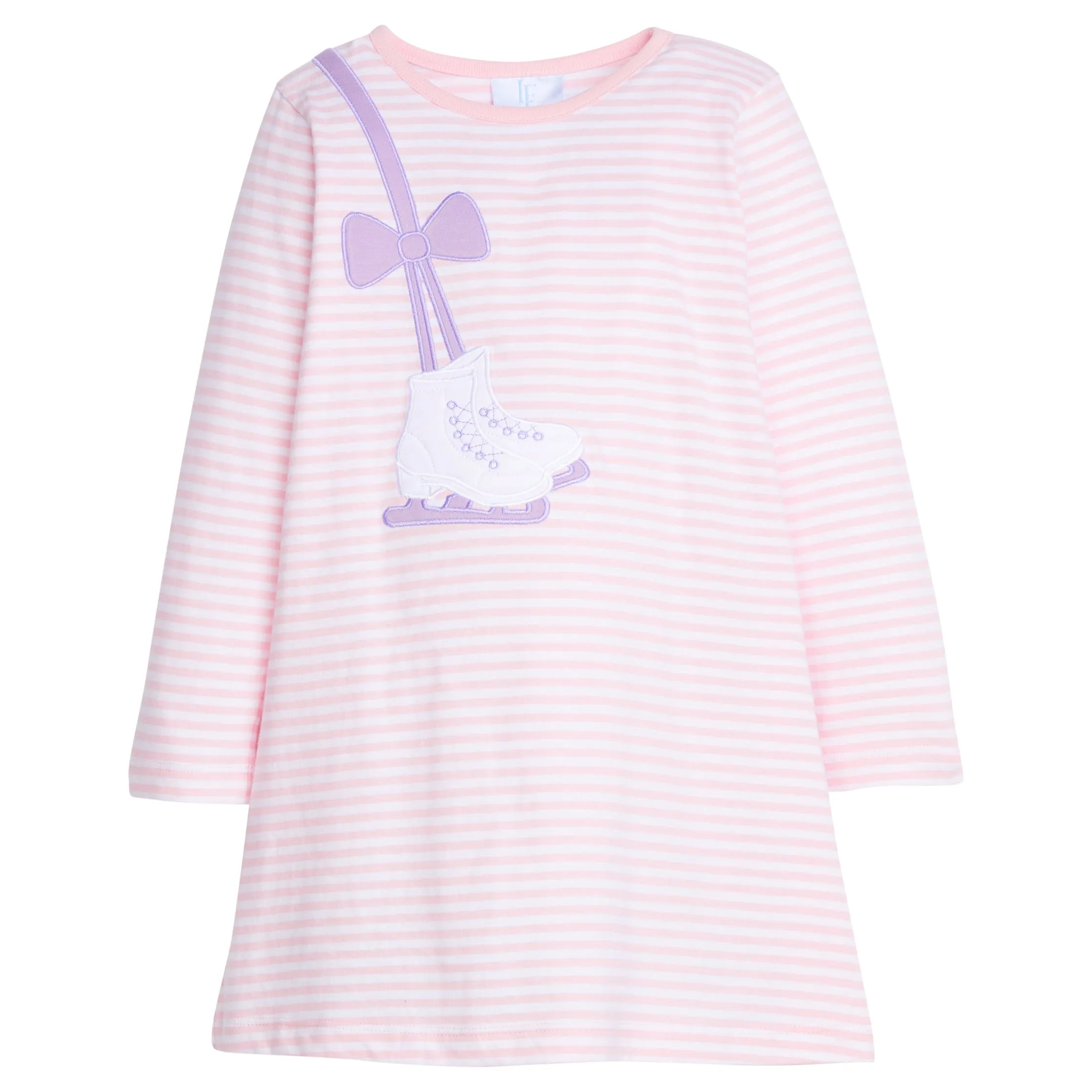 Ice Skate Applique T-Shirt Dress