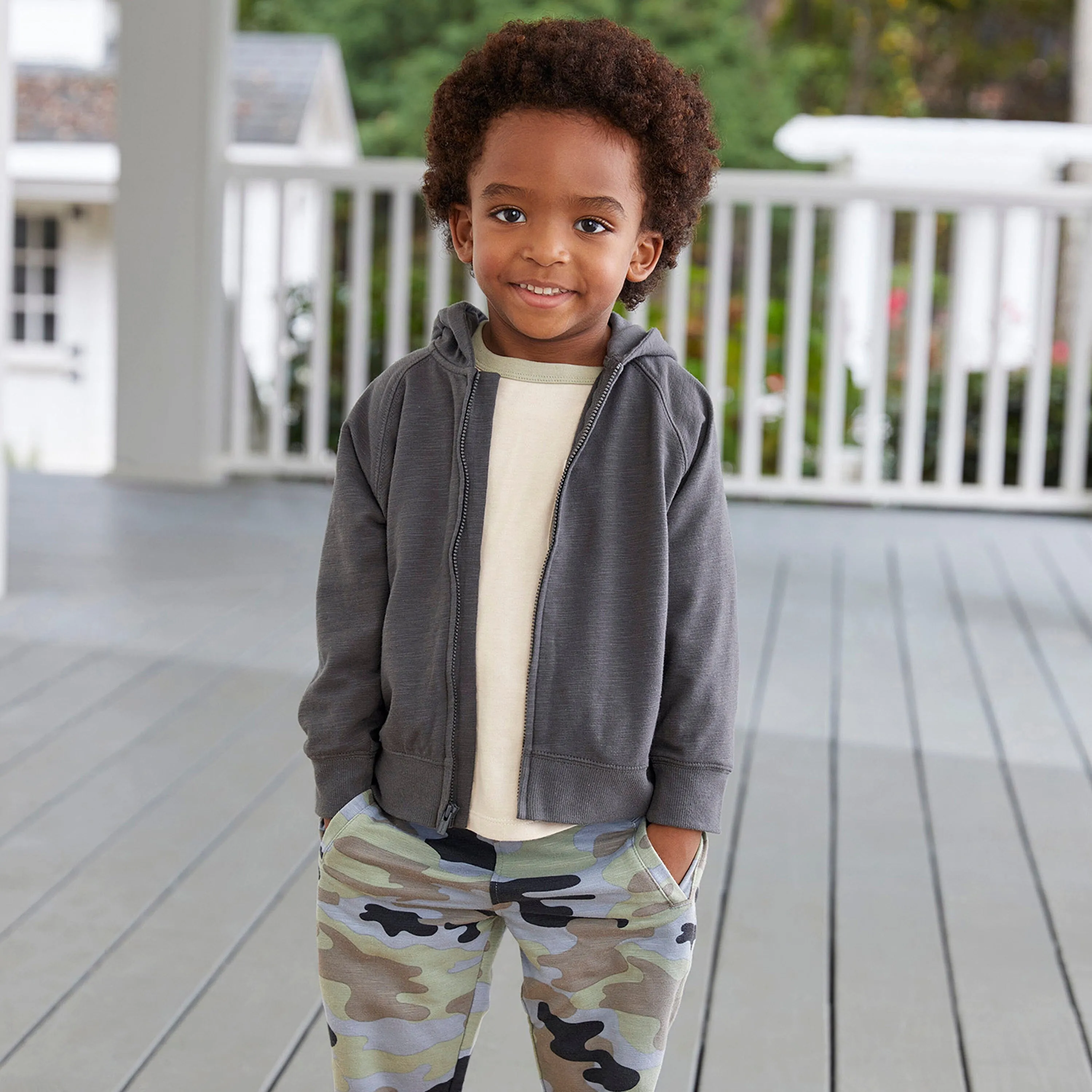 Infant & Toddler Boys Charcoal Hoodie