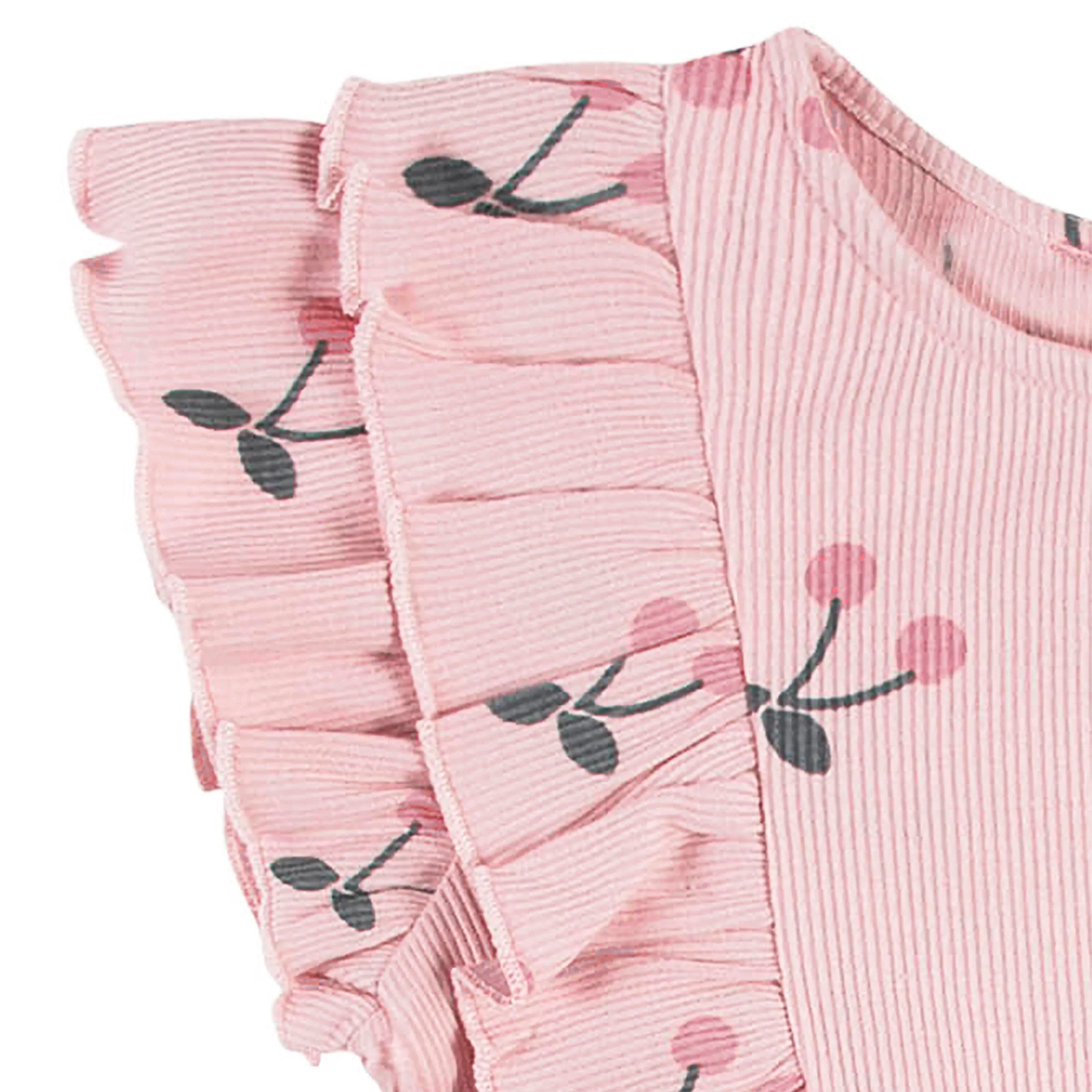 Infant & Toddler Girls Pink Ruffled Romper