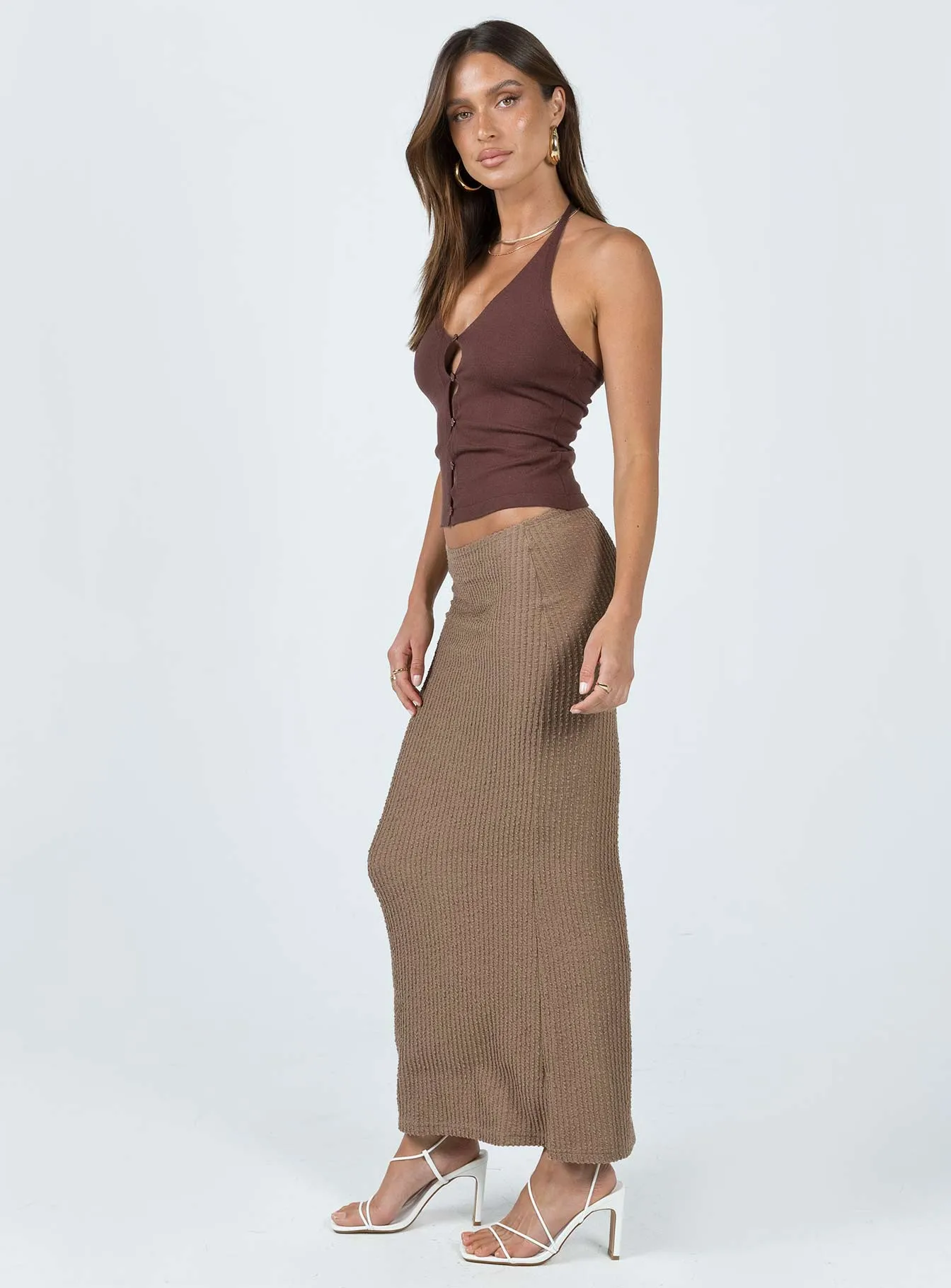 Jaynee Maxi Skirt Beige