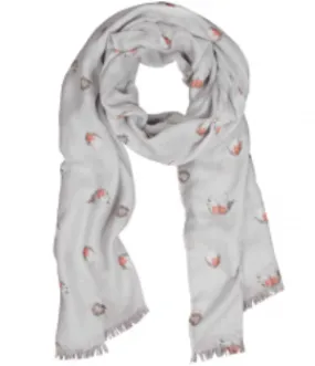 'Jolly Robin' Scarf with Gift Bag