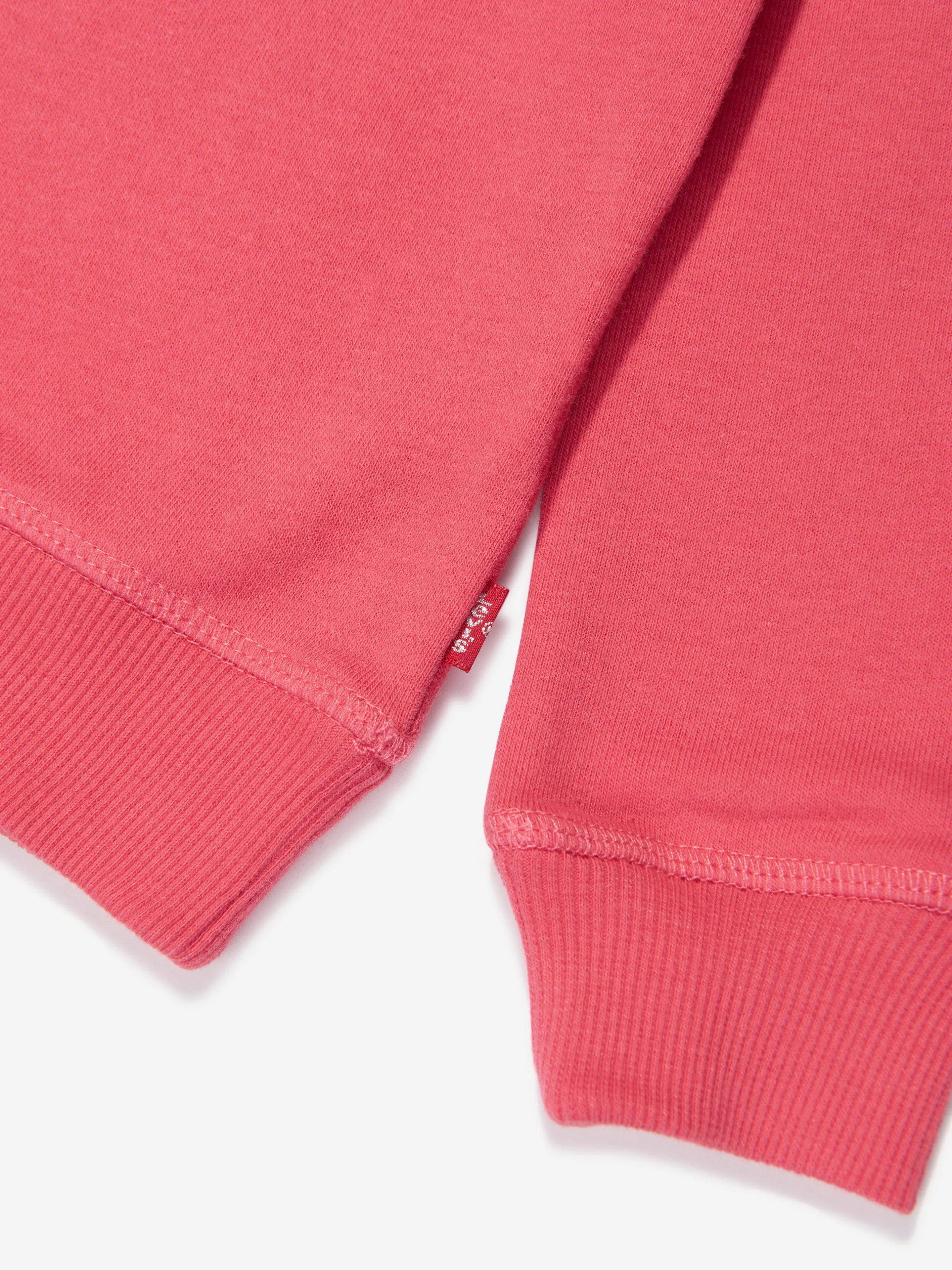 Levi's Wear Girls Key Item Logo Crew Sweatshirt in Pink