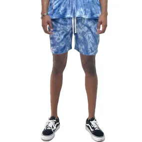 Light Blue Tie Dye Shorts