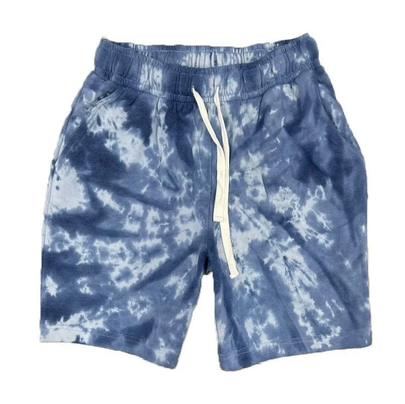 Light Blue Tie Dye Shorts