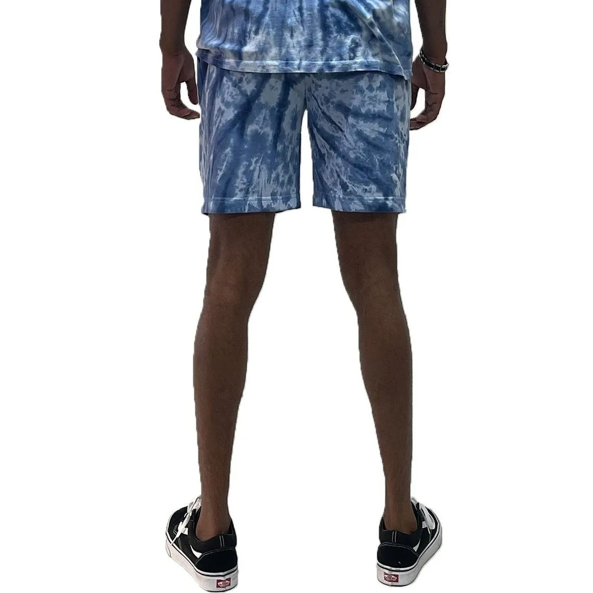 Light Blue Tie Dye Shorts