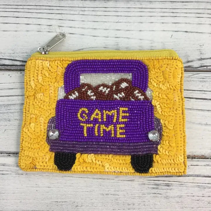 LSU Tailgate Sequin Money Pouch