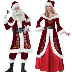 M-XXXXL plus Size Men's Christmas Clothing High-End Santa Claus Clothing Printing Christmas Clothes Set