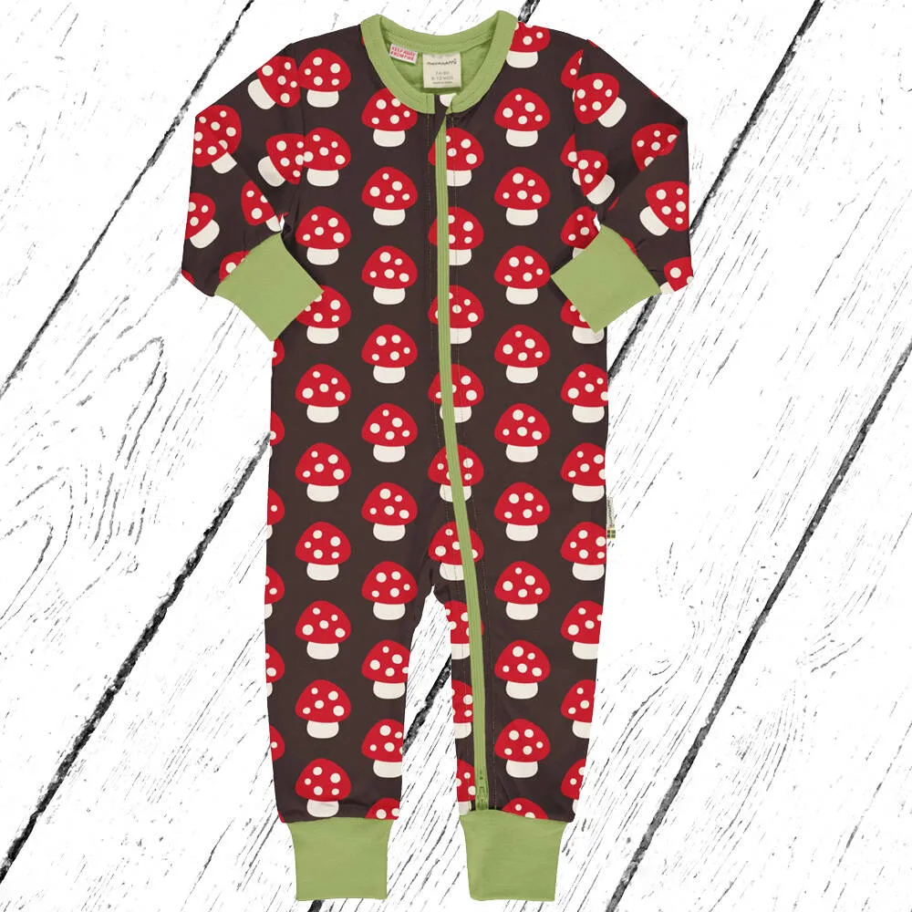 Maxomorra Overall Rompersuit MUSHROOM