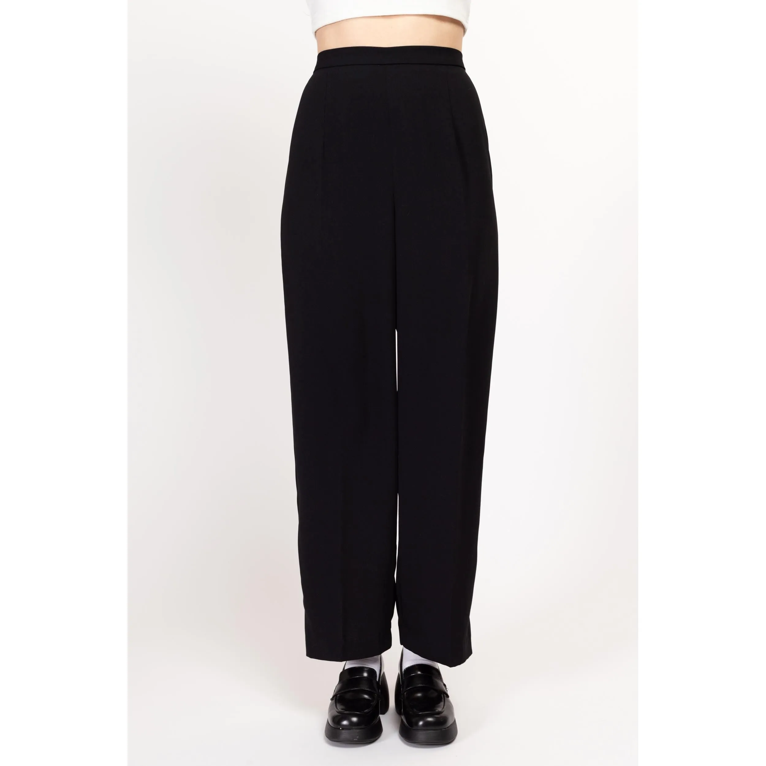 Med-Lrg 90s Black Straight Leg Lounge Pants