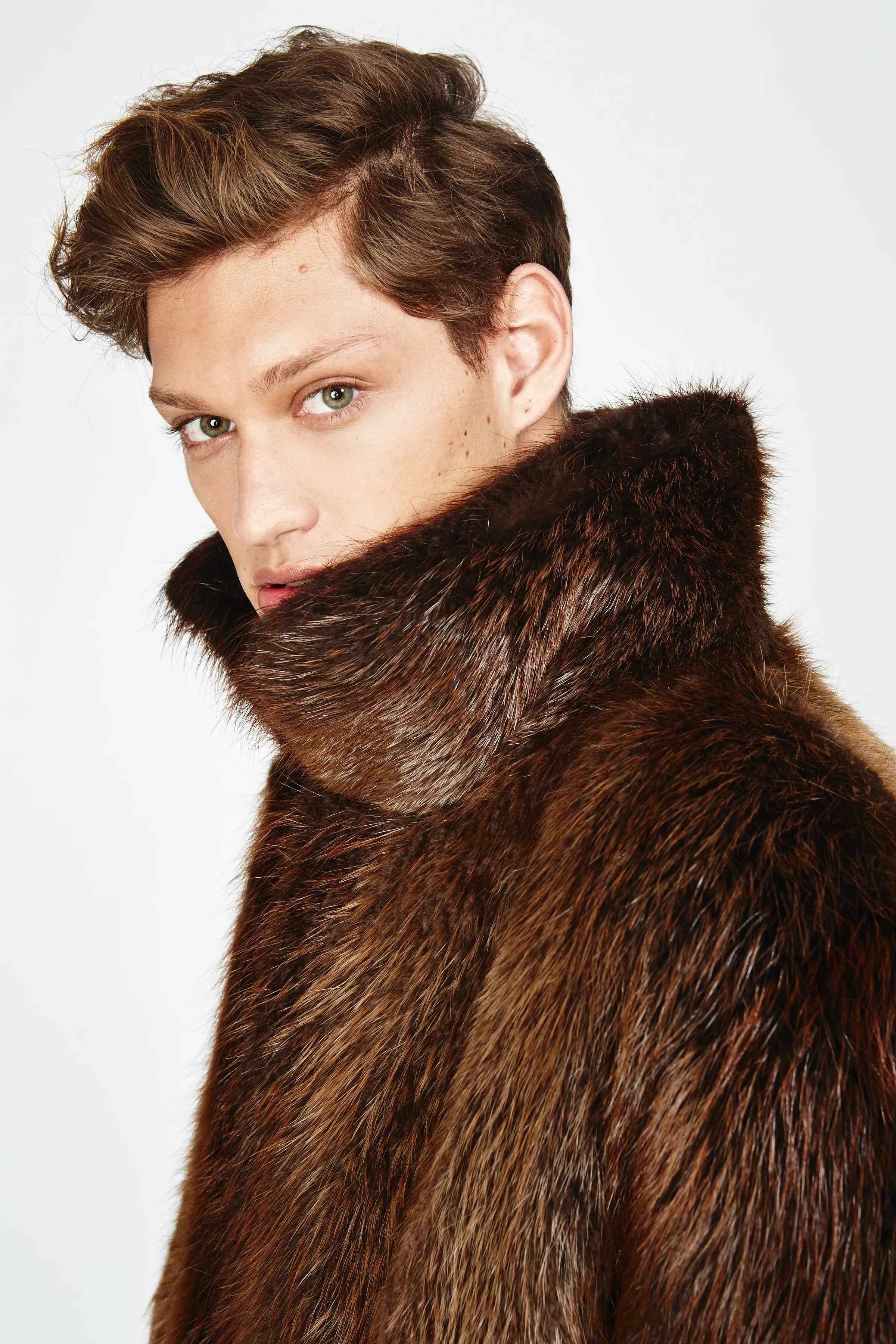 Men's Derek Beaver Fur Jacket