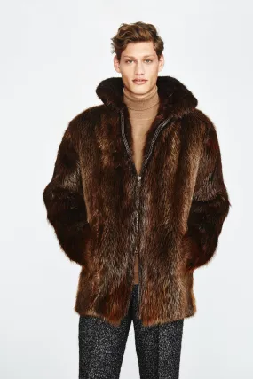 Men's Derek Beaver Fur Jacket