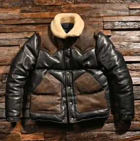 Men's Genuine Sheepskin Leather Motorcycle Jacket