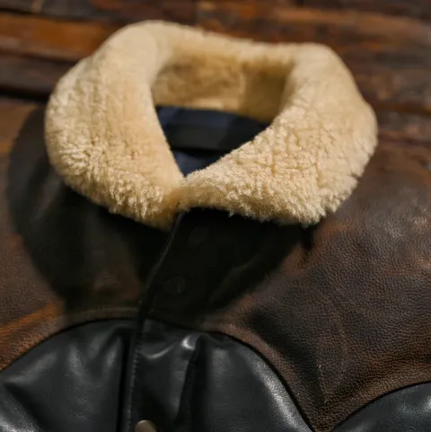 Men's Genuine Sheepskin Leather Motorcycle Jacket