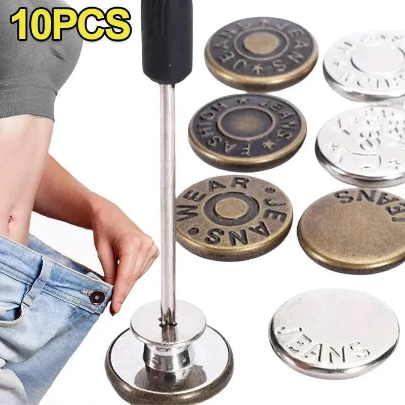 Metal Denim Button Replacement Kit: Upgrade Your Wardrobe Essentials