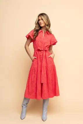 Midi Shirt Dress - Paradise Pink