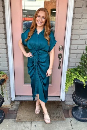 Midnight Teal Tori Dress