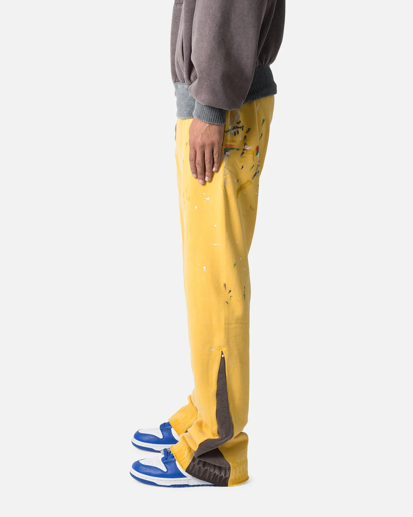 MNML Contrast Bootcut Sweatpants Yellow