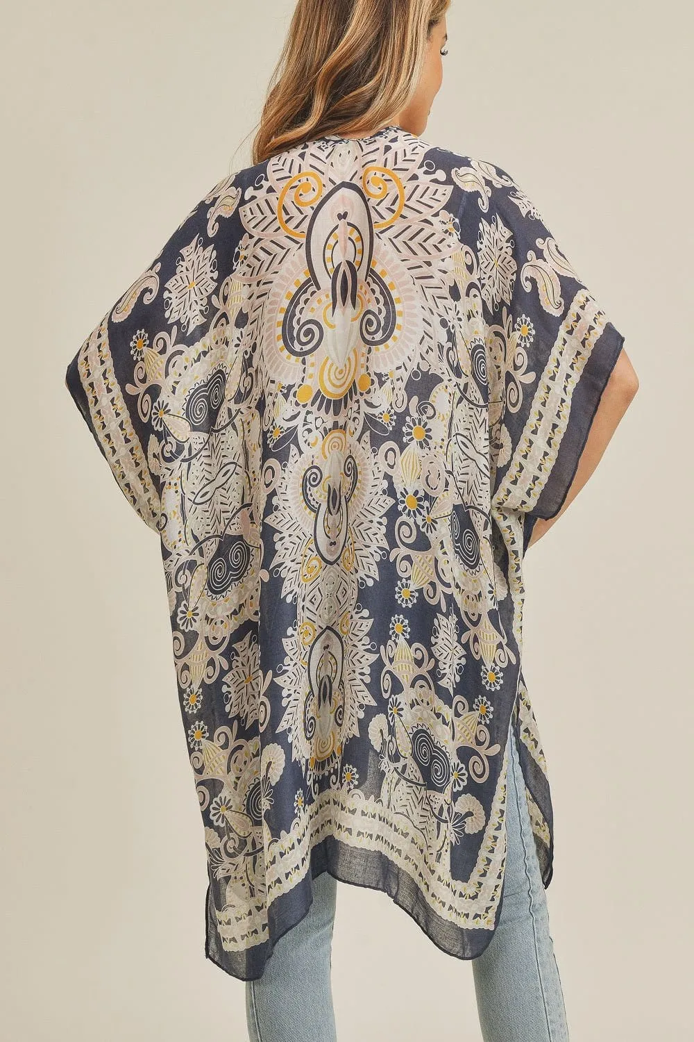 MS0214 Bohemian Pattern Summer Beach Kimono